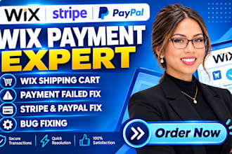 do wix stripe paypal expert wix shipping cart error payment failed bug fixing