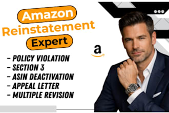 reinstate suspended amazon listing, appeal to remove ip property violation