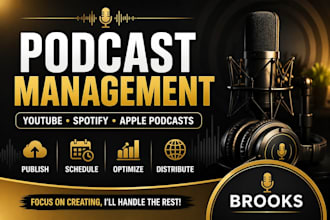 manage your podcast on youtube spotify and apple podcasts