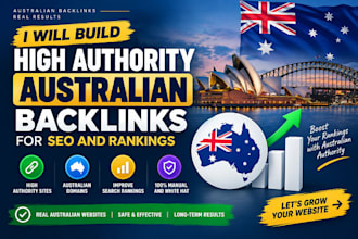 build high authority australian backlinks for seo and   ranking