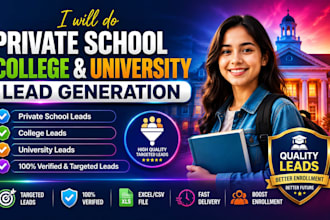 provide targeted school college and university lead generation