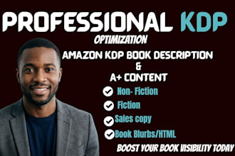 write amazon a content kdp book description sales copy blurb html ghostwriter