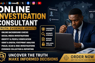 be your online investigation consultant for osint research