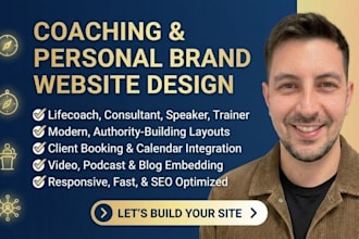 design coaching website for life coach consultant and speaker
