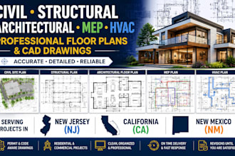 civil, structural, architectural, mep and hvac new jersey california new mexico