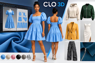 create fashion designs and realistic 3d garments in clo 3d