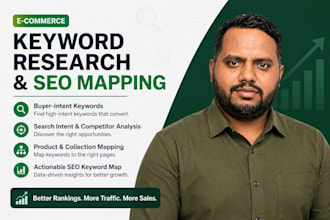 do ecommerce keyword research and SEO mapping for shopify and woocommerce