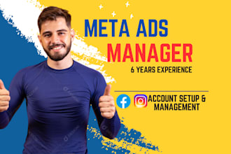 be your meta ads manager for instagram and facebook ads