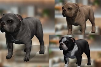 custom realistic 3d dog model lifelike pet sculpt memorial keepsake stl 3d print