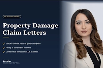 write a landlord tenant dispute letter UK solicitor