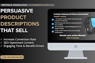 write engaging e commerce product descriptions and content