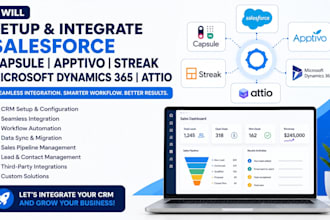 setup salesforce capsule apptivo streak microsoft dynamics 365 attio integration