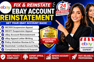 do ebay account reinstatement for mc999 mc011 suspension, ebay appeal letter