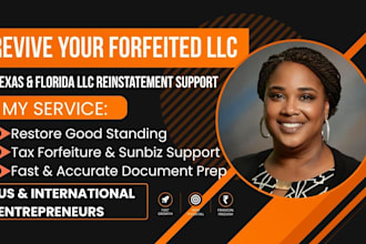 revive your administratively dissolved or forfeited llc in texas or florida