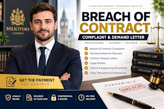 draft a breach of contract complaint and demand letter