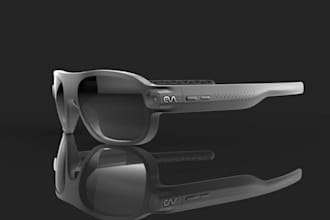 do 3d product sunglass eyewear foldable electronic product 3d cad jewelry design