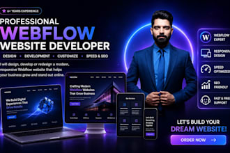 design or redesign webflow, figma to webflow or framer