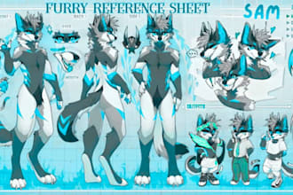 draw a custom furry character or fursona illustration