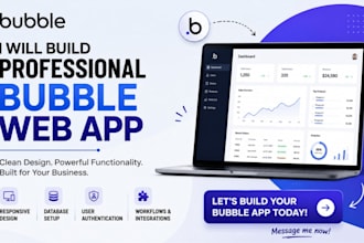 build a professional bubble web app