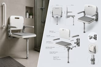 design accessible bathroom accessories for elderly, disabled and universal use