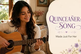 write and sing your quinceanera song in spanish or english