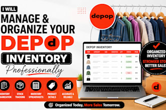 manage and organize your depop inventory professionally