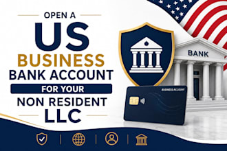 open a US business bank account for your non resident llc