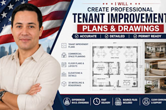create professional tenant improvement plans and drawings