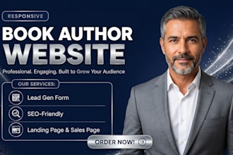 build author website, book author website, ebook website, portfolio website