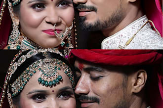 do portrait retouching and color correction