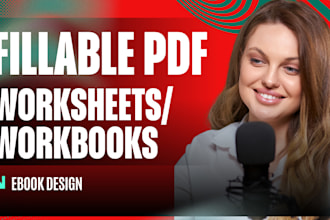 design fillable PDF workbook and editable worksheet lead magnet