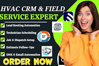 setup servicetitan jobber simpro fieldpulse sera service fusion hvac crm hvakr