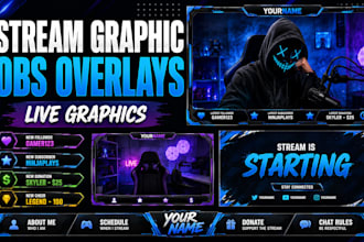 design professional obs overlays and stream graphics