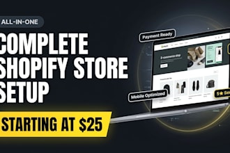 setup shopify store, manage store and setup gmc compliance