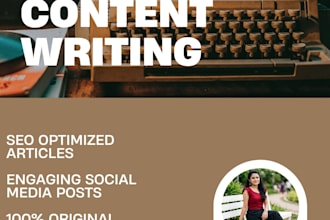 write professional articles, blogs, and social media content