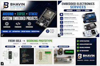 design and program arduino esp32 stm32 electronics projects