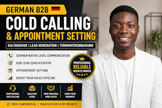 do german b2b cold calling, kaltakquise and appointment setting