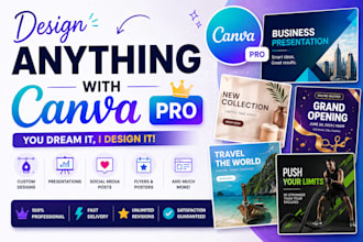 design anything using canva pro
