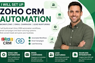 set up zoho CRM workflows email campaign and lead nurture flow