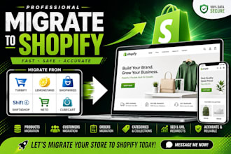 migrate turbify lemonstand shopwired shift4shop neto cubecart to shopify store