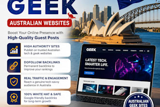 provide high quality australian guest posts and backlinks