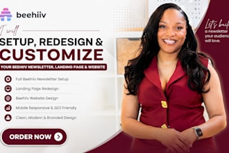 setup beehiiv newsletter design website landing page beehiiv ai newsletter