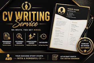 write a professional CV and resume