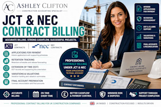 jct, nec contract billing, retention and final account preparation for contracto
