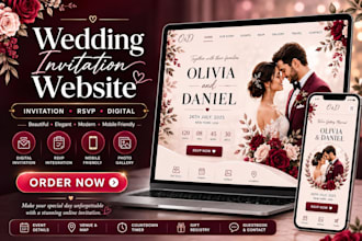design wedding invitation website canva rsvp website canva digital invitation