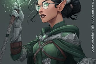 create sci fi, fantasy, horror and fiction character design