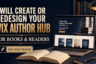 create or redesign your wix author hub for books and readers