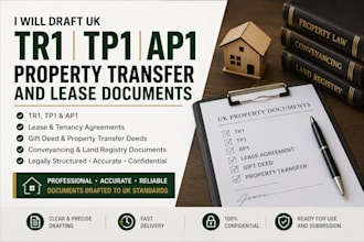 draft UK tr1 tp1 ap1 property transfer gift deed lease agreement document