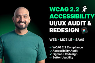 audit and redesign your website UI UX for wcag accessibility