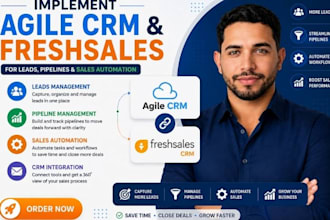 implement agile CRM freshsales for leads pipelines sales automation